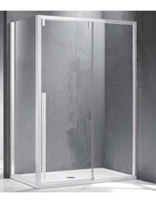 Box doccia SANTORINI 400 150x90 x200 cm profilo bianco