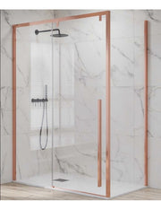 Box doccia SANTORINI 400 130x80 x200 cm profilo oro rosa