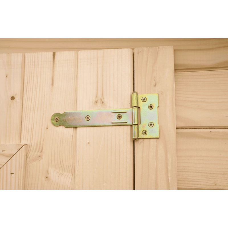 Casetta in legno da giardino con porta vetrata – 300x184 cm – tavole 20 mm, tetto bitumato e struttura compatta – AL3019.02N Foresta