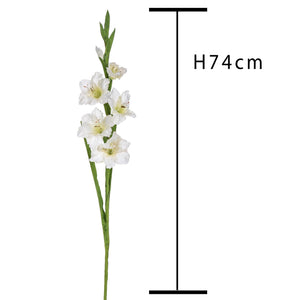 Set 8 Fiori Artificiali di Gladiolo Mini Altezza 74 cm