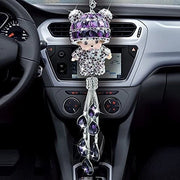 Specchio retrovisore decorativo con cristalli appeso per l'auto decorazione per l'interior, regalo per uomo/donna