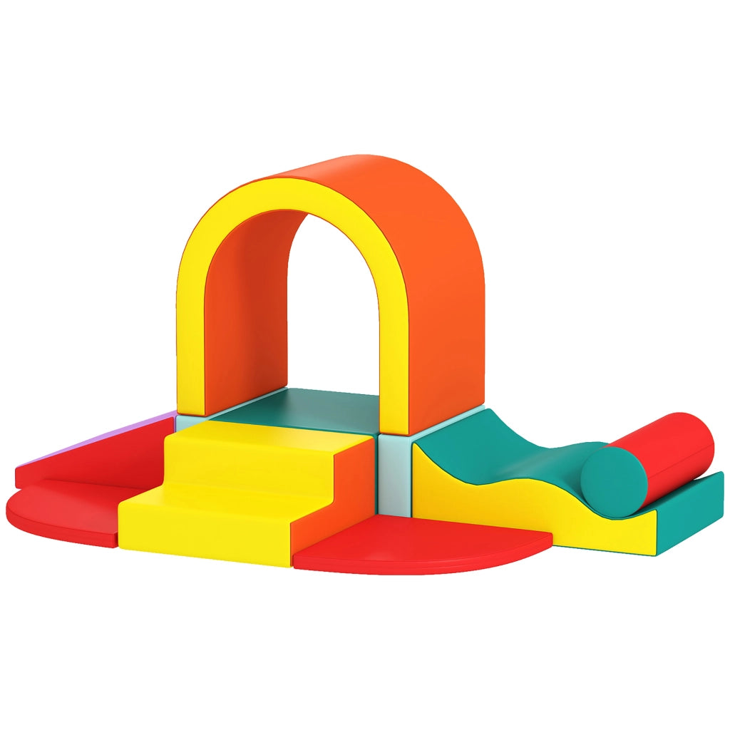 Moduli per motricita bambini 10 pezzi in schiuma EPE e rivestimento PU multicolore per casa e gioco