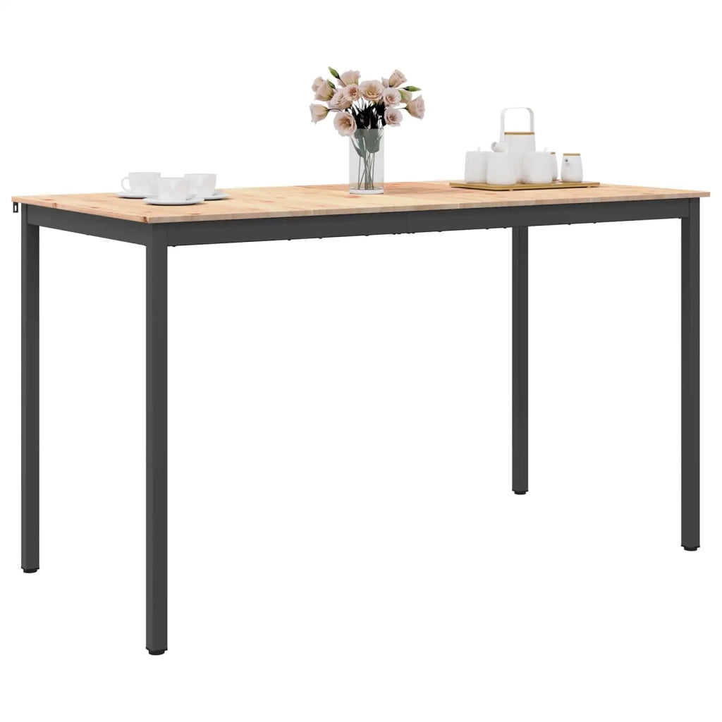 Tavolo da bar Naturale 180 x 90 x 105 cm Pino massello 892811