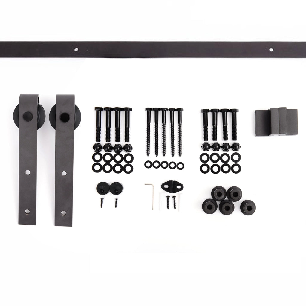 Kit Accessori Guida Scorrevole per Porta ¨C Minimal ¨C Marrone 200 cm