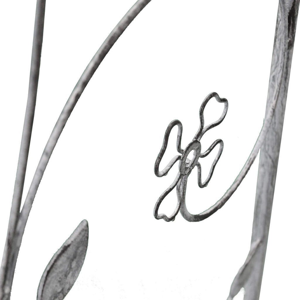 Arco decorativo bianco ossidato in Acciaio cm 135x47 5x230 - NARDI