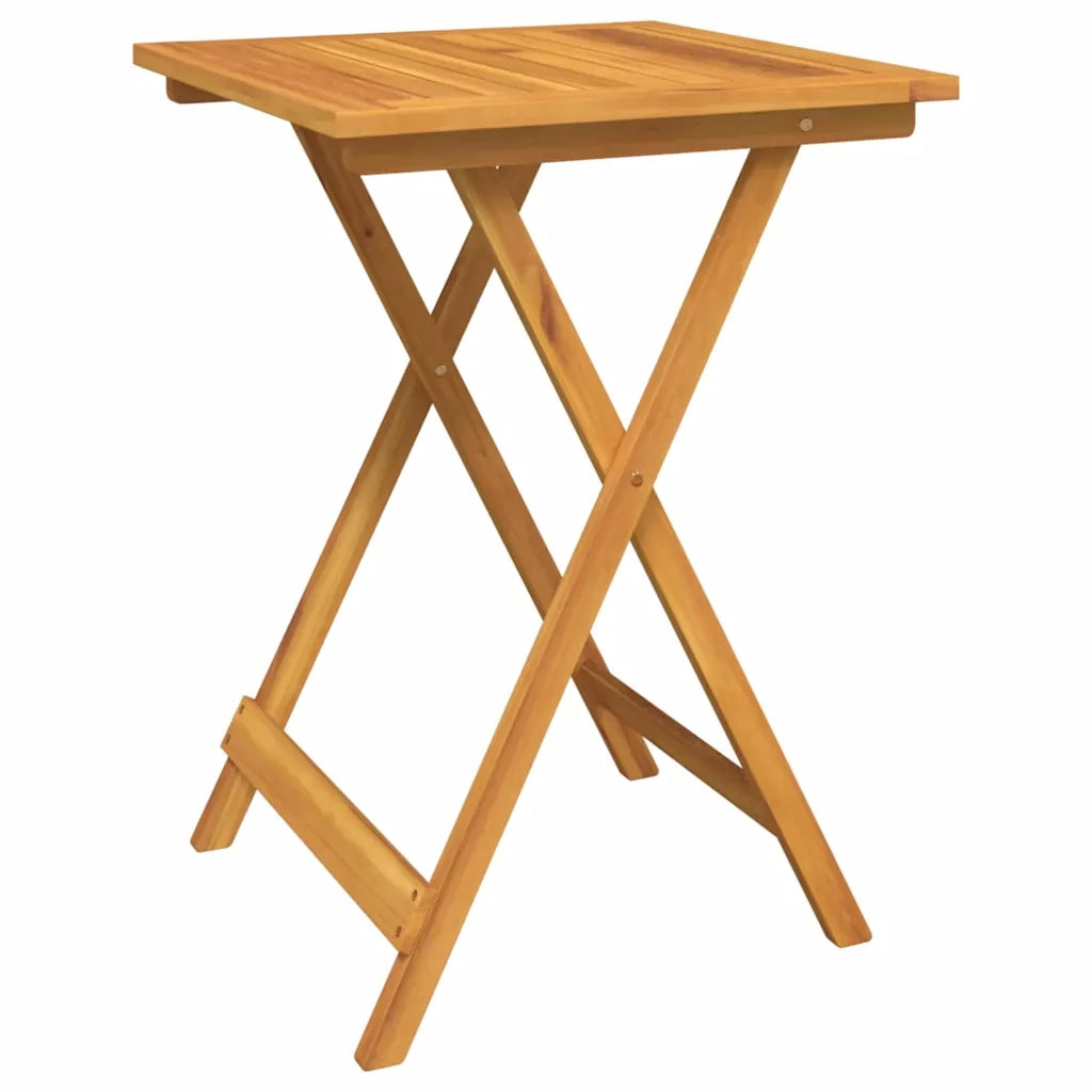 Set Bistro da Giardino 3 pcs Marrone Legno di Acacia Massello 42000950