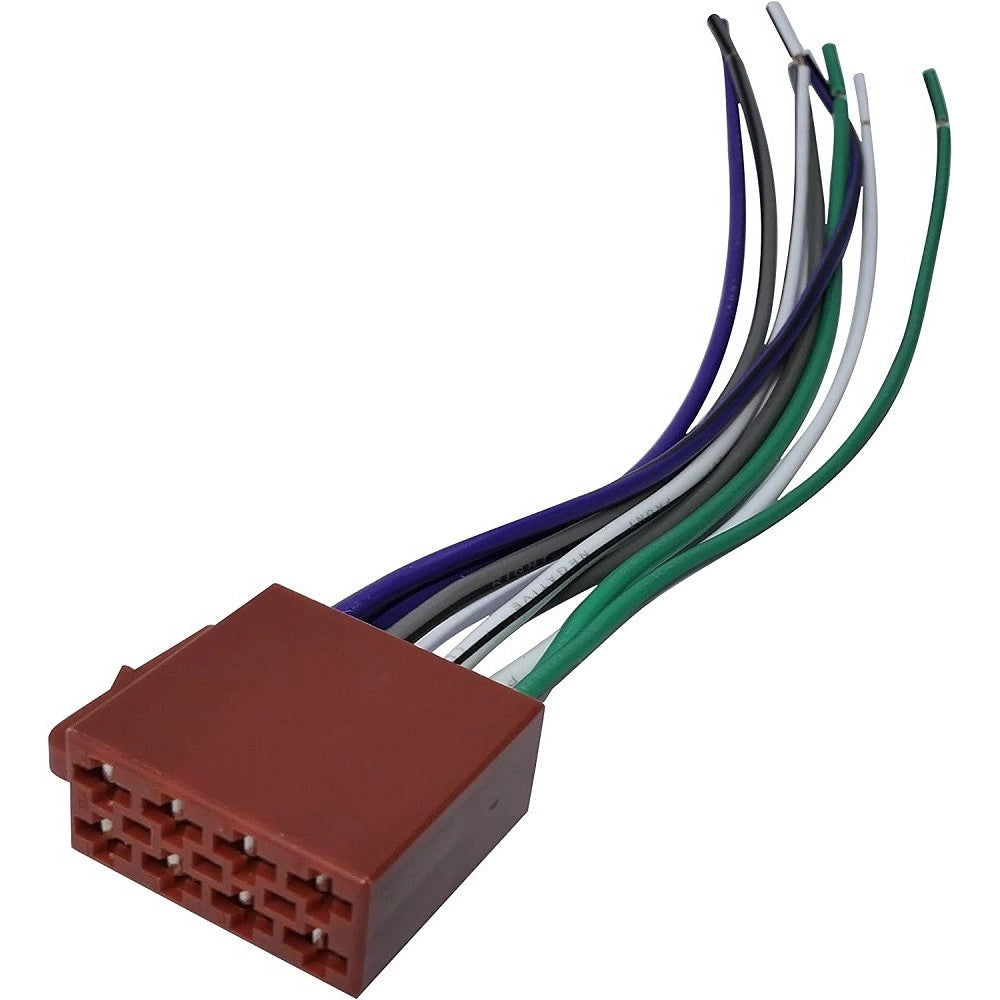 Trade Shop - Set 2 Iso Femmina Connettore Adattatore Blocco Alimentazione Per Autoradio 160mm -