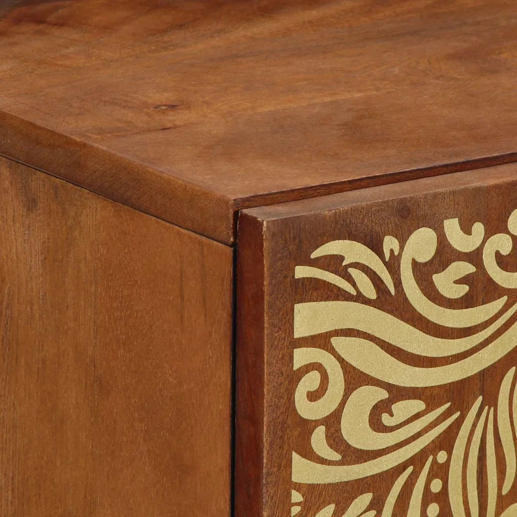 Credenza-Buffet-Armadio da cucina Marrone 40 x 33 x 75 cm Legno di mango massello 175142