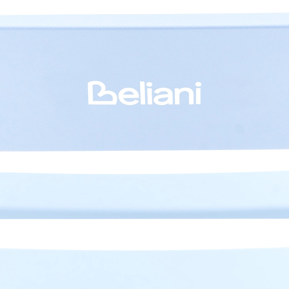 Sedia a dondolo da giardino azzurro alluminio a doghe Design moderno per esterni
