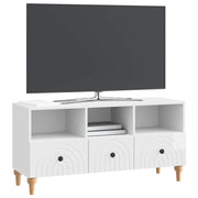 Mobile TV | Armadietto TV | Mobile Porta TV Bianco Lucido 102 x 34,5 x 50 cm Legno ingegnerizzato
