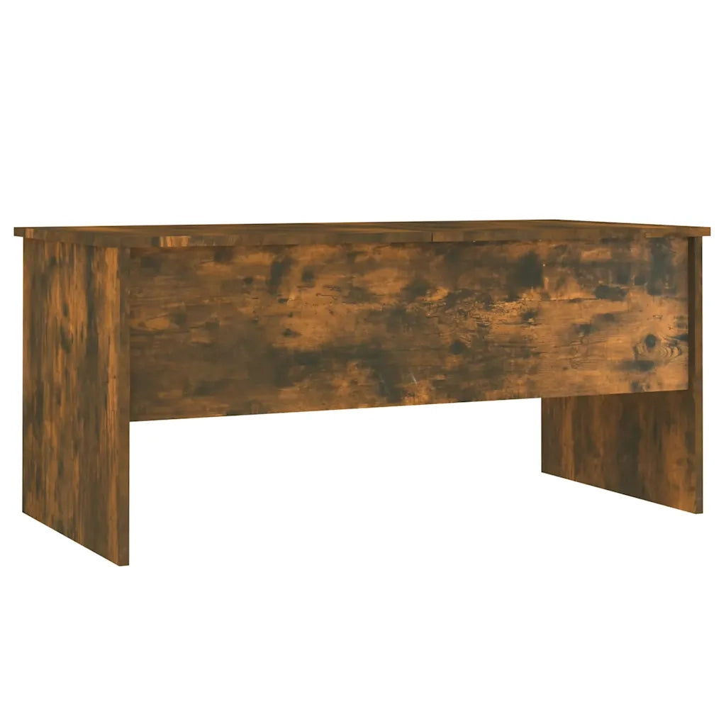 Tavolino Salotto Rovere Fumo 102x50,5x46,5 cm Legno Multistrato 819299
