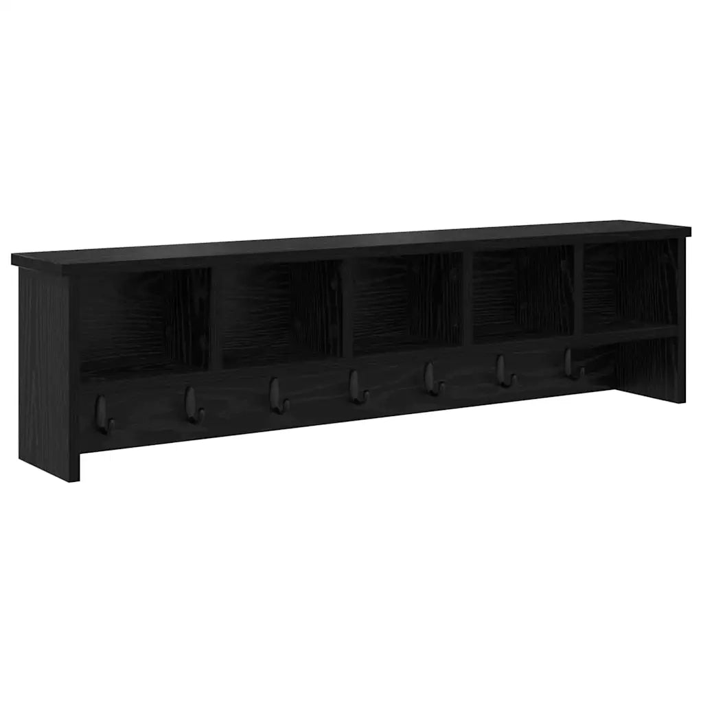 Appendiabiti a muro Rovere Nero 100 x 16 x 26 cm CFW8068446