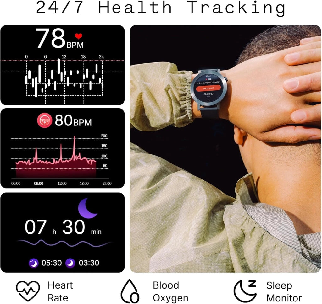 CMF Watch 3 Pro – Smartwatch con Display AMOLED da 1,43", 13 giorni di autonomia, Dual-band GPS integrato, chiamate Bluetooth e monitoraggio della frequenza cardiaca – Grigio scuro