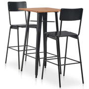 Set da Bar 3 pz in Acciaio Nero  cod mxl 12543