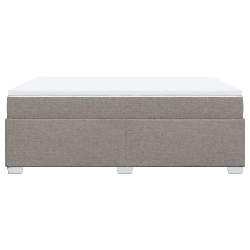 Giroletto a Molle con Materasso Tortora 140x200 cm in Tessuto 3285141