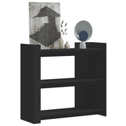 Tavolino Consolle-Tavolino da soggiorno-Tavolo Nero 100x35x90 cm in Legno Multistrato