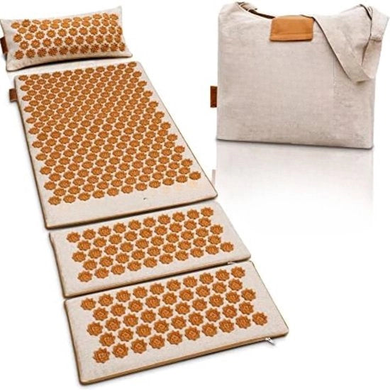 Mat di Acupressione con Cuscino - Ideale per la Relaxazione, la Tensione Muscolare e l'Aumento della Circolazione