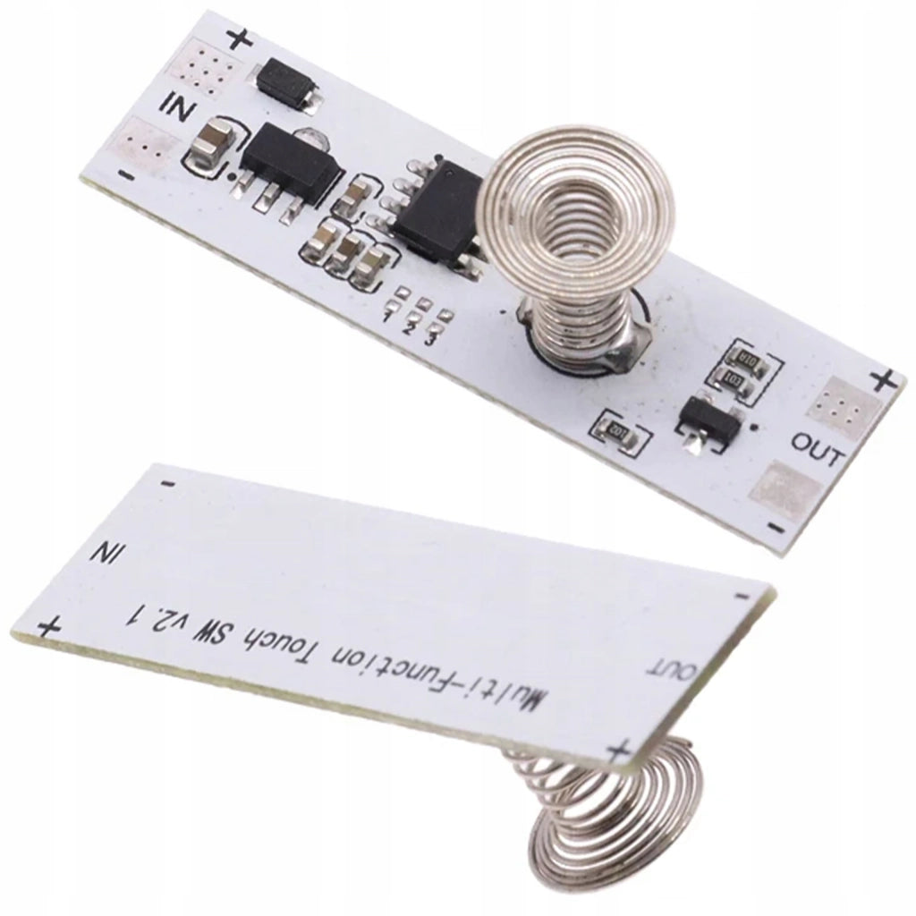 Interruttore Dimmer Touch per Strisce LED 12V 5A – Controllo Tattile, Regolazione Continua, Design Elegante