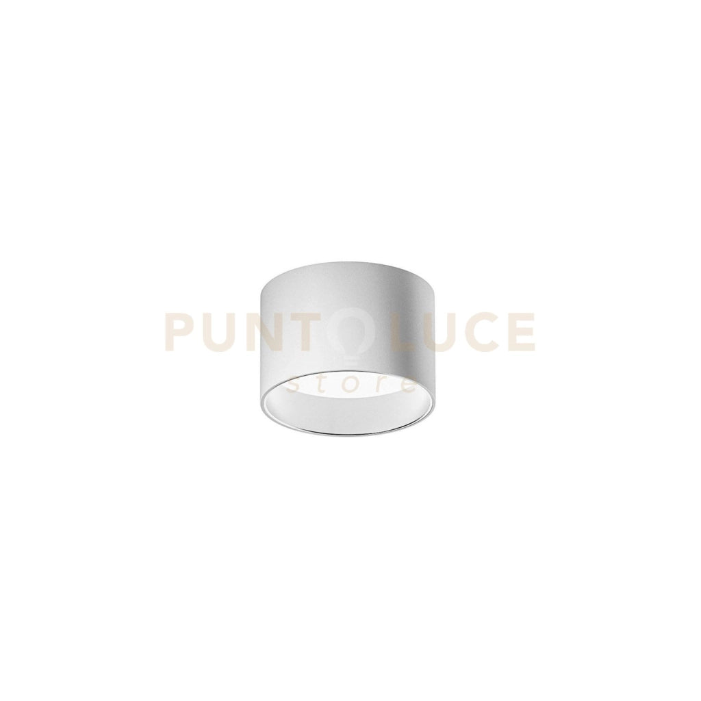 GPL330C- FARETTO LED  IN ALLUMINIO BIANCO SATINATO 3000K 636LM 8W D.9CM