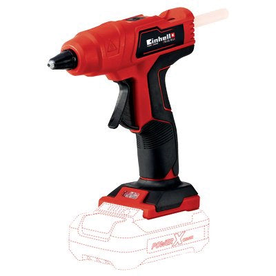 PISTOLA TERMOINCOLLANTE  BATTERIA TEGC 18 EINHELL  V.18 XCHANGE SOLO CORPO MACCHINA + ACC