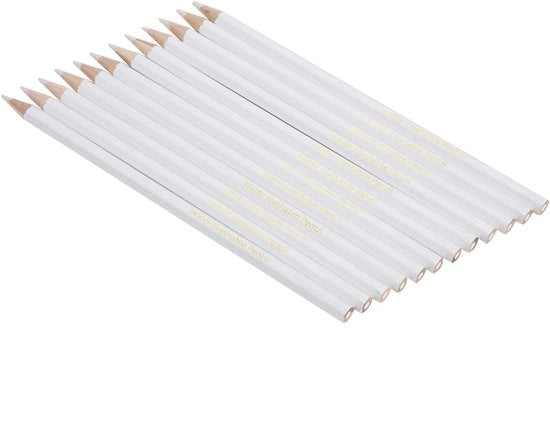Penne per segnalare il tessuto 12 pezzi - segnalazioni per cucito - matite graffianti - strumento utile - lavabile a acqua - matite in legno - segnalatore per cucito
