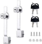 Tandstangslot a doppio con viti di fissaggio, slot a rullo slot per vetrina slot per terrario con chiave