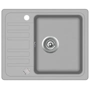 Lavello da cucina in granito vasca singola 57,5 ​​x 46 cm grigio 02_0002322