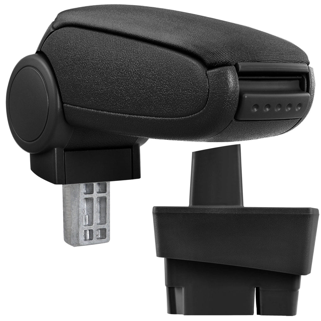 Bracciolo centrale per Ford Focus I con scomparto imbottito in tessuto nero 03_0000455