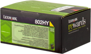 ORIGINAL Lexmark toner giallo 802HY 80C2HY0 ~3000 Seiten cartuccia di stampa riutilizzabile