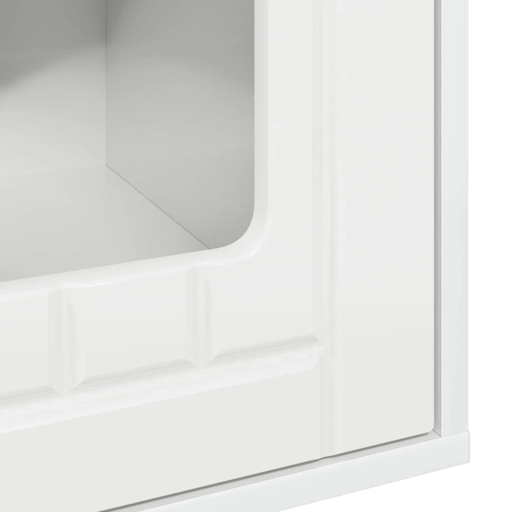 Casa per Gatti Bianco Lucido 53 x 52 x 62 cm Legno multistrato