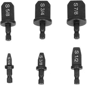 Kit di Sfregiatura a 6 pezzi in Acciaio Inox - Manico a Sei Angoli - Trattamento Meccanico - Tecnologia di Espansione di Tubi - Resistenti alle Sollecitazioni e Duraturi - Espansore di Tubi