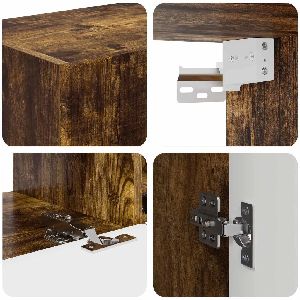 Mobile TV-Credenza per TV 5 pcs Rovere fum¨¦