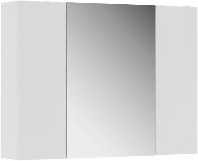 Specchio contenitore bagno Leopold, Quercia dorata, 80 x 59.2 cm con ripiani, che trova posto in ogni bagno