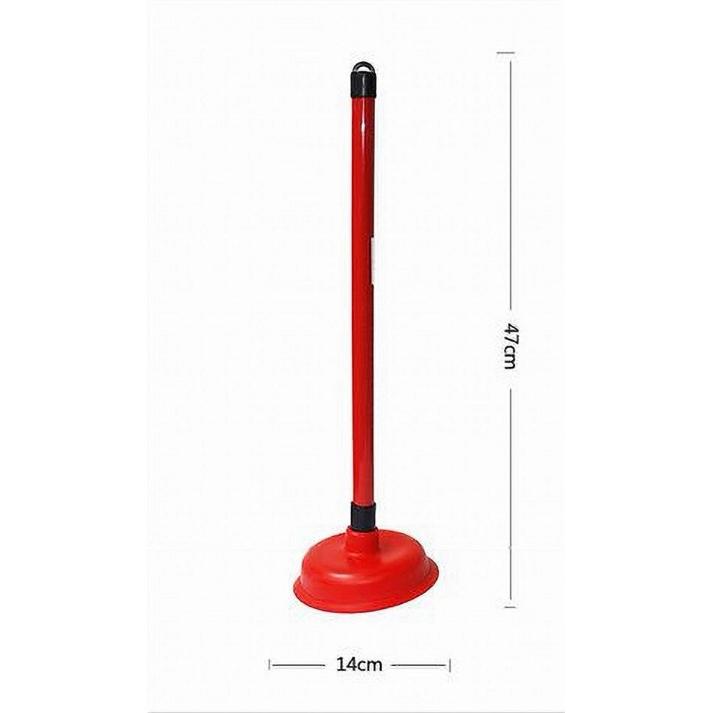 Trade Shop - Sturalavandino In Gomma Plastica Rosso Scarico Sbloccaggio Per Wc Lavello 10118 -
