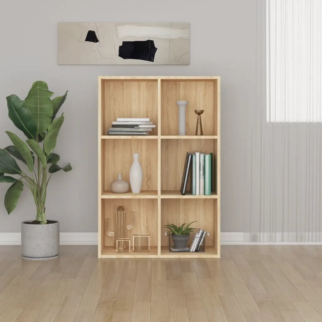 Libreria/Credenza Rovere Sonoma 66x30x98 cm Legno Multistrato 800345