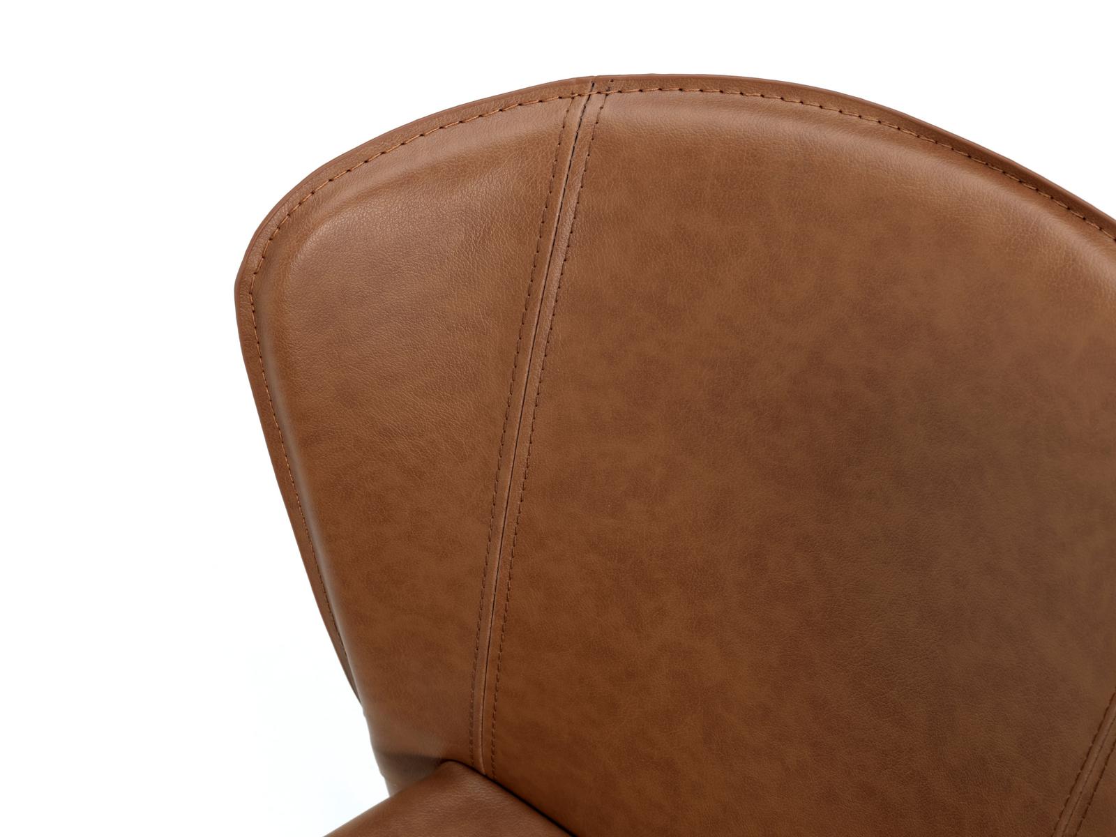 Set 4 Sedie 49x56xH82 cm in Similcuoio Break Whisky