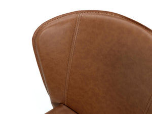 Set 4 Sedie 49x56xH82 cm in Similcuoio Break Whisky