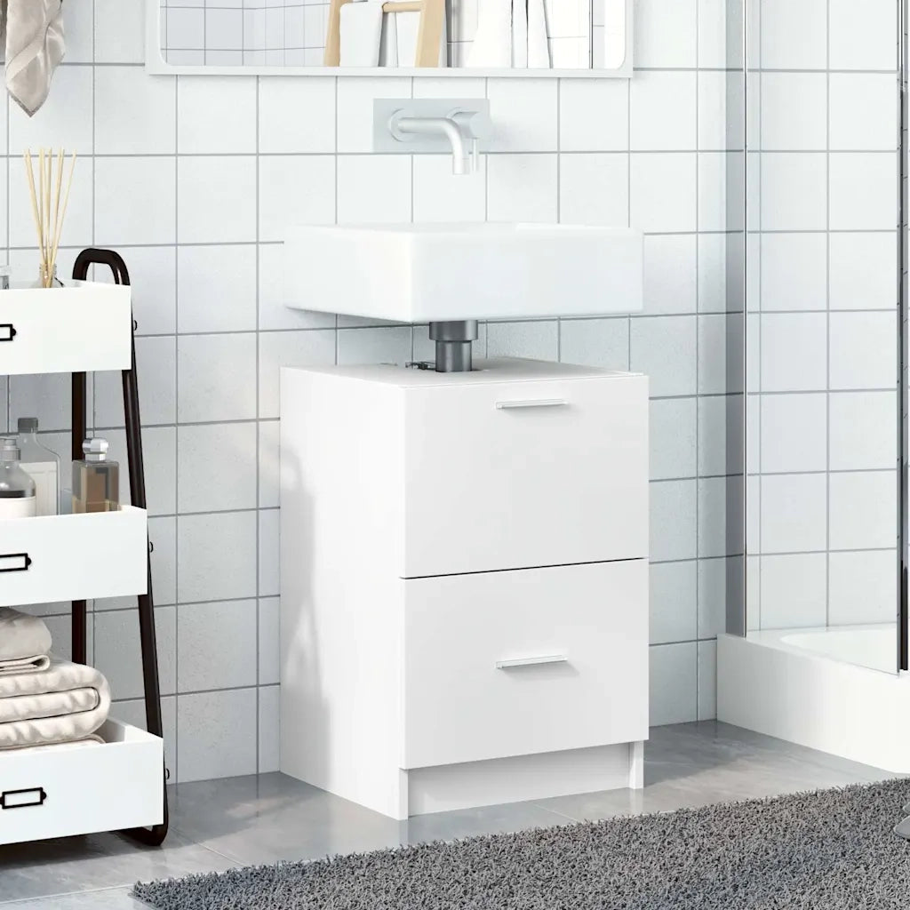 Mobile Lavabo | Armadio Lavabo Bianco 80x33x60 cm in Truciolare