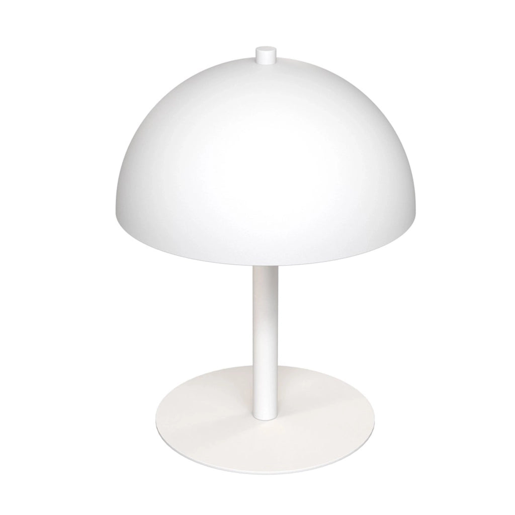 Lampada Da Tavolo Moderna Demetra Acciaio Bianco 2 Luci G9 Ip20