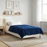 Duvet Estivo Trapuntato Blu Scuro 135 x 220 cm Microfibra 42025970