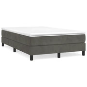 Letto matrimoniale | Letto per adulti | Struttura Letto a Rete a Molle Grigio Scuro 120x200 cm Velluto
