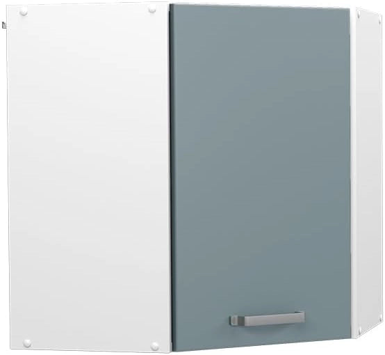 Mobile angolare da cucina R-Line, Grigio-blu, 57 cm, per la libera combinazione all'interno di sistemi cucina modulari