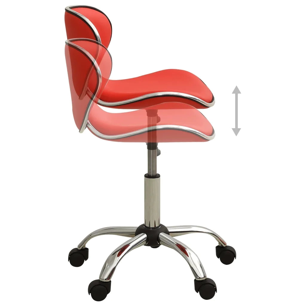 Sgabello da Salone Spa Rosso in Similpelle CFW7883269