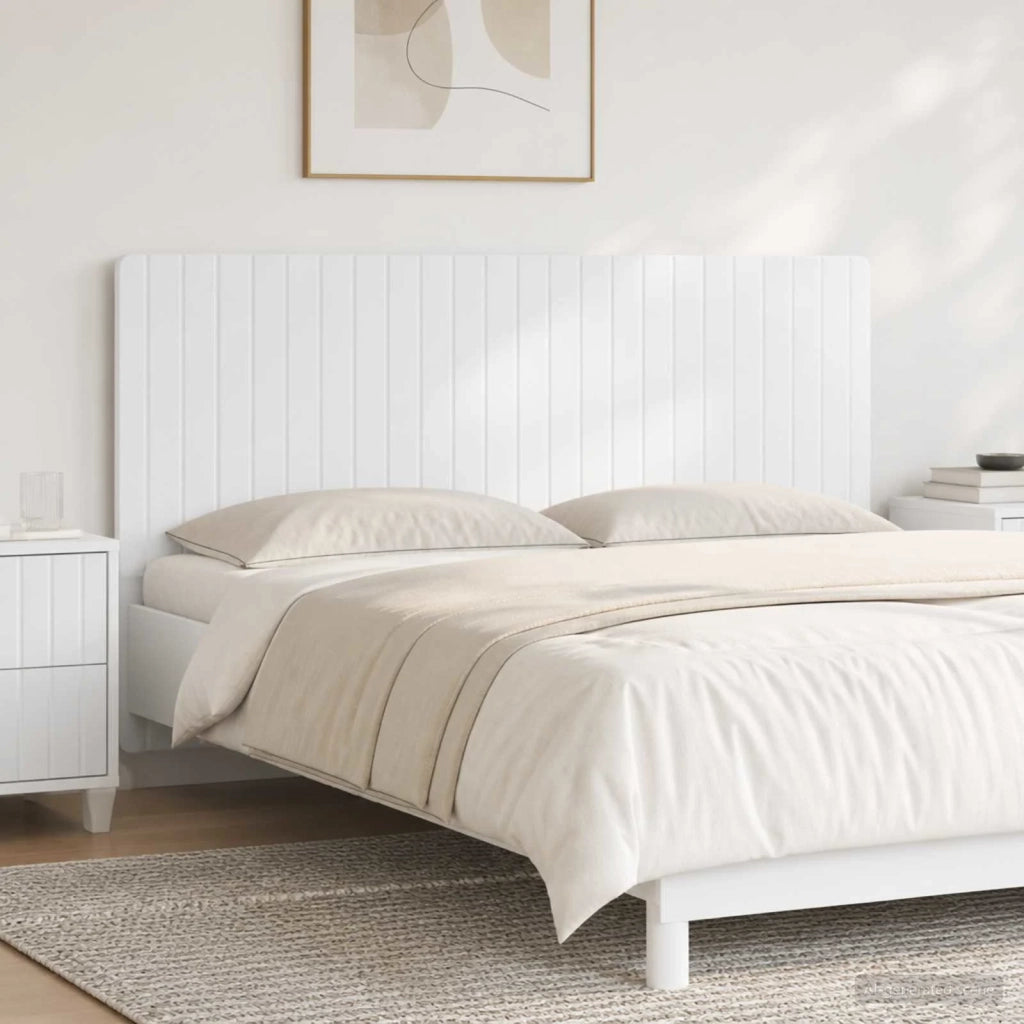 Testiera da Muro ZWOLLE Bianco Legno ingegnerizzato 896505