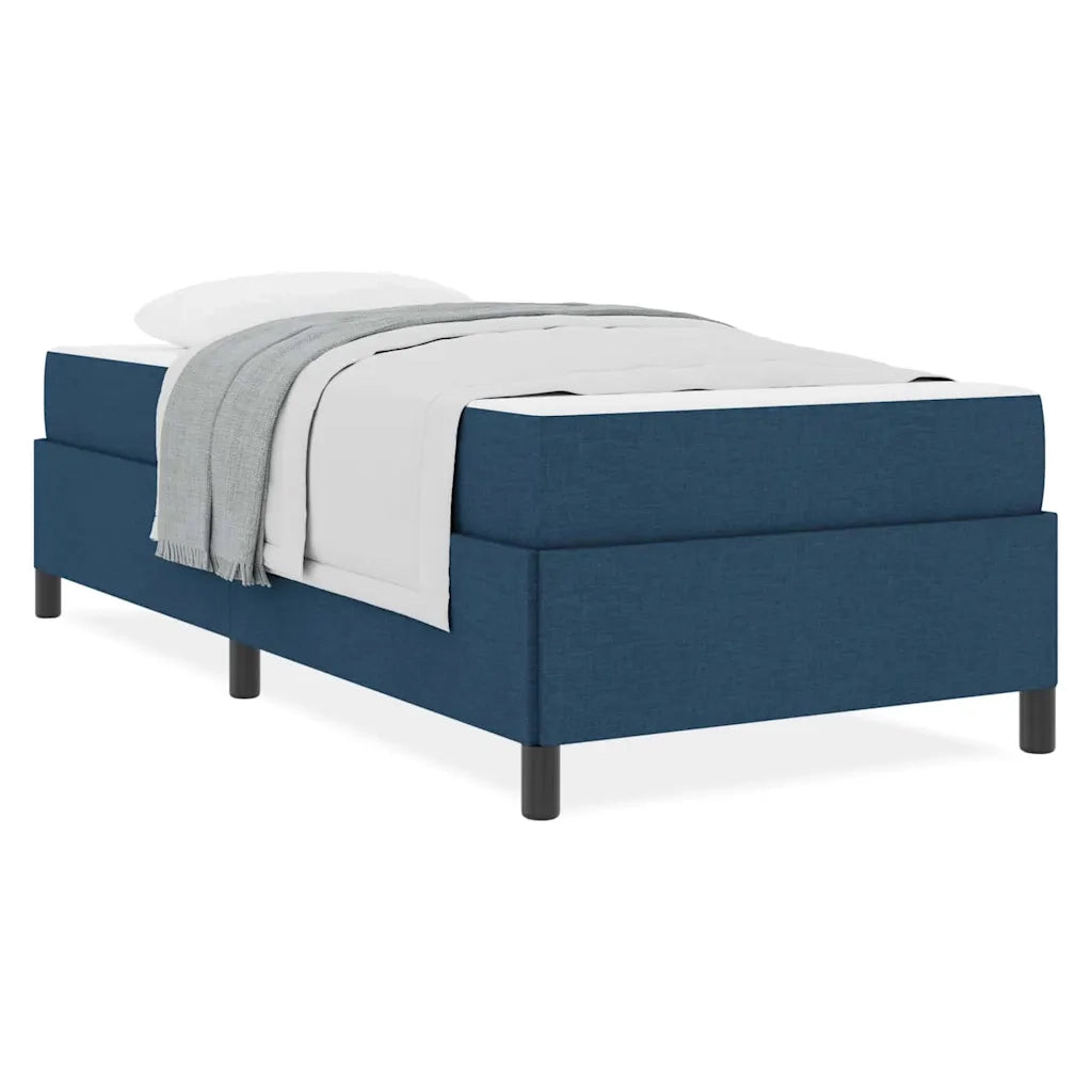 vidaXL Letto a molle Blu e Nero 90 x 200 cm