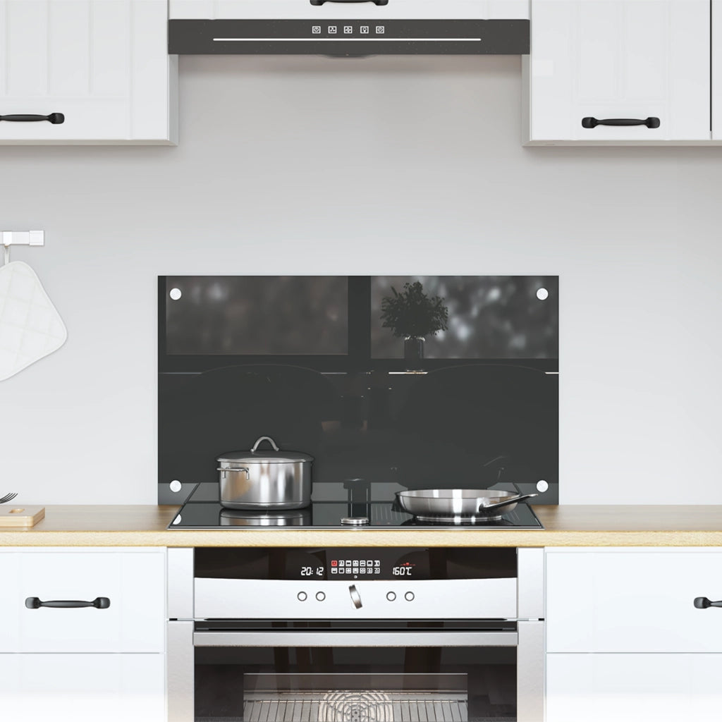 Schienale Cucina Grigio Scuro 70x40x0,6 cm in Vetro Temperato di
