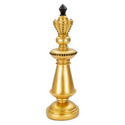 Re degli scacchi decorativo dorato con dettagli neri 32,5 cm - CHESS