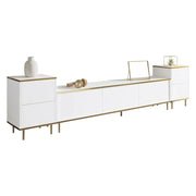 Cortin, Mobile Porta tv 2 Ripiani, 180x35x45h cm Bianco