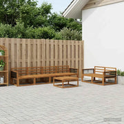 Set di divani da esterno 7 pcs Naturale