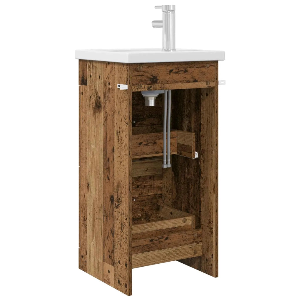 Mobile da bagno con lavabo Legno antico 42 x 40 x 84,5 cm 890702